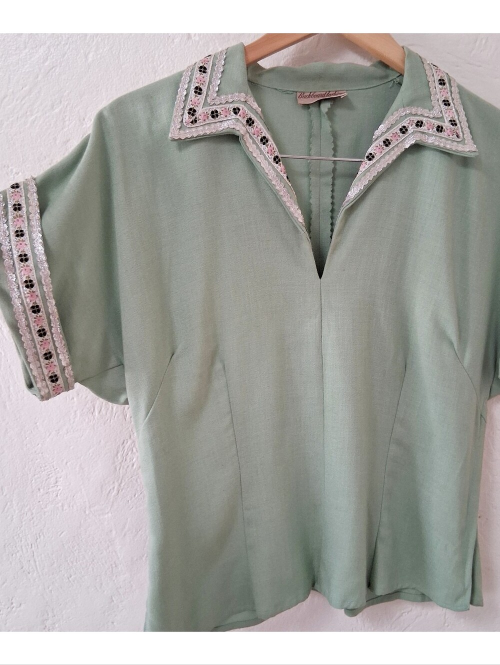 Cowgirl VTG 50s Buckboard Fashions Tucson Southwest Patio Blouse Desert Boho - Picture 5 of 5